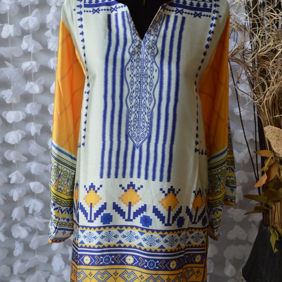 NEW Fancy Khaadi Silk satin Designer Shirt Kurta - Picture 4 of 7